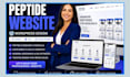 design a premium peptide website or research chemical wordpress website
