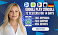 do app testing QA testing beta testing android iphone ios google play testing