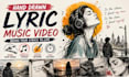 do a trendy hand drawn lyric music video