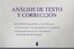 provide text analysis, proofreading and academic research in spanish