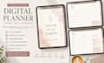 design  hyperlinked digital planner, android planner, adhd self care planner