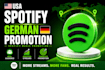 do USA spotify music promotion german spotify promotion