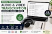 manually transcribe audio and video with timestamps