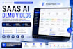 create ai saas product demo and launch videos