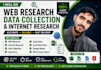 do web research, data collection and internet research