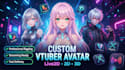 design rig pro vtuber character in live2d,3d,2d streaming avater vtuber model
