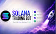 develop a custom solana trading bot, copy trading bot and telegram trading bot