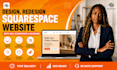 design redesign squarespace website with SEO ecommerce booking website dev