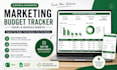create a custom budget tracker for multiple marketing budgets, tracker in excel