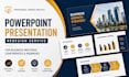 redesign powerpoint presentation for business meetings, conferences and webinars