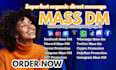 do crypto promotion with discord, instagram and telegram mass dm
