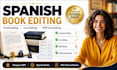 edit proofread format and line edit your spanish book for amazon KDP