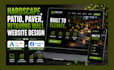 design hardscape, patio, paver, retaining wall website google and facebook ads