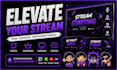 design custom twitch overlay stream package emotes