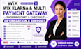 do wix klarma multi payment gateway shopping cart checkout optimization support