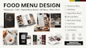 design food menu, cafe menu, digital menu board and resturant menu