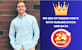 automate 100 SEO optimized posts with humanization and data