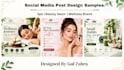 design social media posts and wellness brands