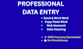 do perfect data entry copy paste work and web research