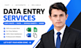 do accurate data entry, copy paste, and excel work