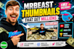 design high CTR youtube thumbnails