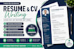 write a professional ats resume and CV
