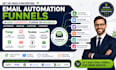 set up email automation funnels in keap convertkit flodesk or mailerlite