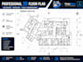 draw professional 2d floor plans in autocad with dimensions
