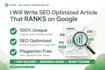 write SEO  articles  that will rank on google