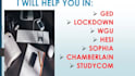 walden, chamberlain, wgu,sophia, study com, hesi, teas, ged, lockdown