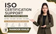 provide iso certification support, consulting and documentation
