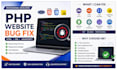 fix PHP, HTML, CSS and javascript bugs