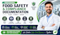 write you haccp plan gmp sops and iso 22000 documentation