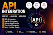 do rest API integration, graphql API and webhook integration