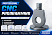 design 3d cad model, cam toolpath and cnc milling program
