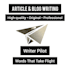 create high quality articles and blog posts