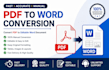 convert PDF to editable word document manually