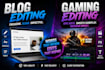 do blog editing professionally