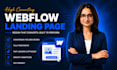 design and develop responsive webflow landing page as webflow expert