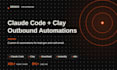 build claude code and clay automations for cold email outbound