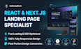 do high converting landing page in react or nextjs