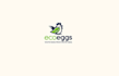 design eco eggs white environmental logo