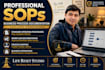 create professional sops and business process documentation