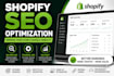 do shopify, ecommerce, on page, technical seo for google visibility