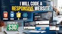 modern landing page and website development using HTML CSS tailwind