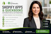 build custom shopify apps or do shopify quickbook API integration and automation