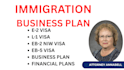 prepare eb2 niw, eb1a, eb5, o1a, e2, e1, and l1 business plan