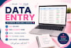 be your data entry expert