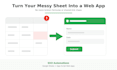 convert your google sheet into an online custom web app