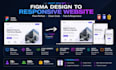 convert figma to modern responsive website with HTML CSS js and animations